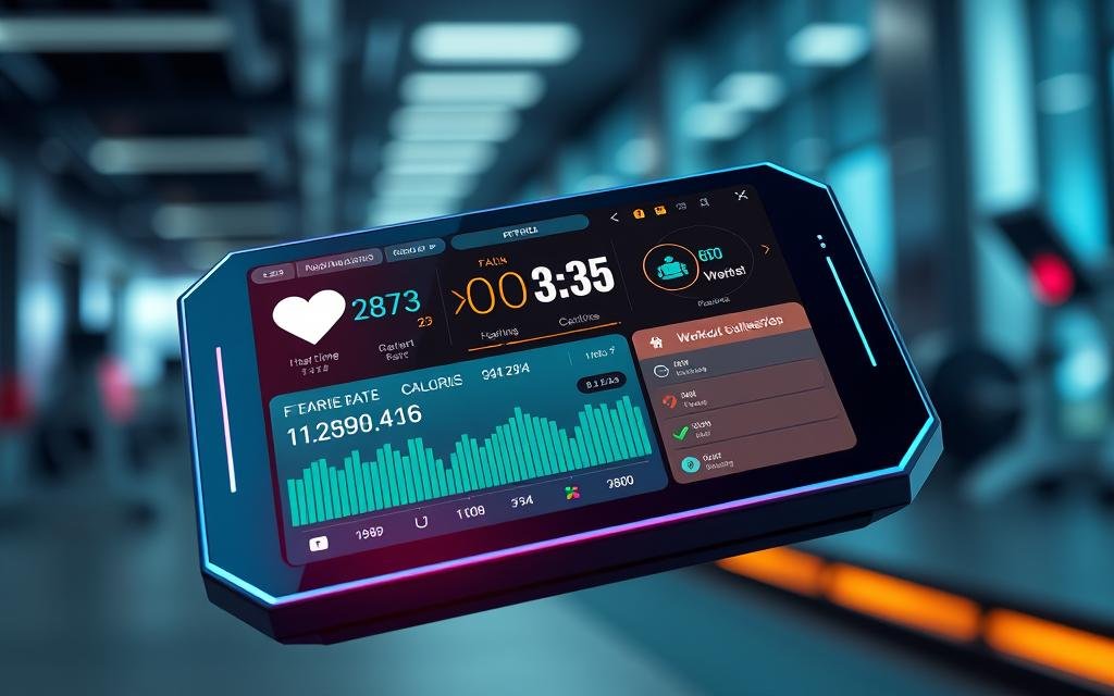 ZTEC100 fitness tracking interface